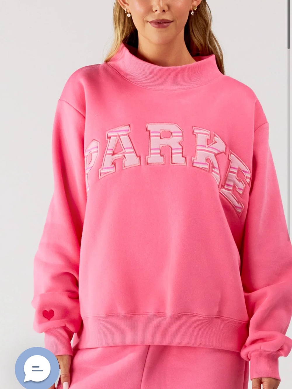 Parke Varsity Mockneck in Compassion- XXL - Picture 2 of 3